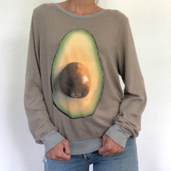 Wildfox Avocado Baggy Beach Jumper - Picture 2 of 6
